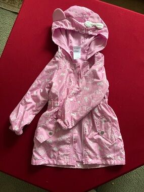 Hello Kitty Pink Printed Hooded Jacket